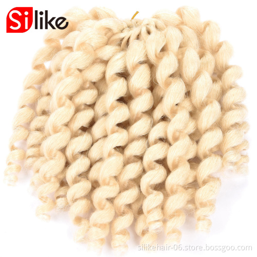 8'' 22strands Jumpy Wand Curl Jamaican Bounce bug bundles Synthetic spring Braiding Hair Extension Crochet twist HairFor Woman